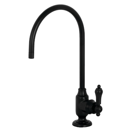 Kingston Brass KS5190BAL Heirloom Single-Handle Water Filtration Faucet, Matte Black KS5190BAL